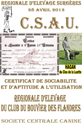 HAGAN du Clos de la Luette CSAU &copy;